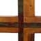 Brown Wood Rustic Cross Sculpture, 18" x 10" x 4"